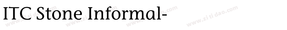 ITC Stone Informal字体转换